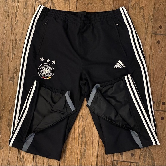 Three Stripe Life Adidas Warmers Large Black Red Yellow White Men - Picture 2 of 5